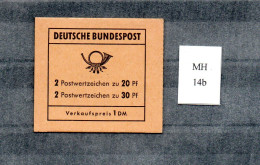 Bund 1968 Markenheftchen 14b Brandenburger Tor (Reklame: Sieger) Postfrisch - 1951-1970