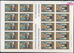 Liechtenstein 1370Klb-1373Klb Kleinbogen (kompl.Ausg.) Postfrisch 2005 Nothelfer (10419249 - Unused Stamps