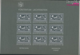 Liechtenstein 1525S Klb-1527S Klb Kleinbogen (kompl.Ausg.) Schwarzdruck Postfrisch 2009 Schätze (10419245 - Unused Stamps