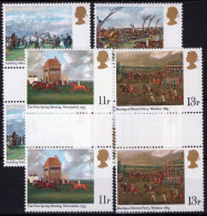 ZAYIX Great Britain 863-866 MNH Gutter Pairs Derby Horses Sports 021423S46 - Other & Unclassified