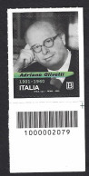 Italia 2020; Fotografia Di Adriano Olivetti: Francobollo A Barre Inferiori. - Barcodes