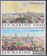 San Marino 1375-1376 Couple (complete Issue) Unmounted Mint / Never Hinged 1987 Weltstädte - Copenhagen - Unused Stamps