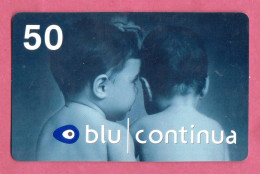 Italy- Blue Company. Top-Up Phone Card By 50, Used. Exp. Eic 202. - Cartes GSM Prépayées & Recharges