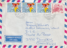 Airmail Brief  Bern - Thule Air Base Dundas Grönland         1984 - Lettres & Documents