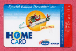 Israel, Israele- Barak 013- Home Card Special Edition Dec.2002, 275 Units- International Prepaid Used Phone Card- - Israel