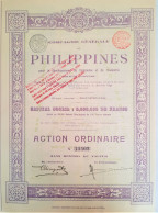 Cie Générale Des Philippines - Action Ordinaire - Bahnwesen & Tramways