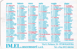 Calendarietto - Im.el - Ascensori - Ragusa - Anno 2002 - Kleinformat : 2001-...