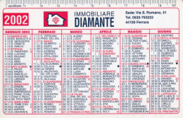 Calendarietto - Immobiliar Diamante - Ferrara - Anno 2002 - Kleinformat : 2001-...