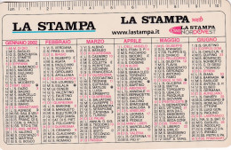 Calendarietto - La Stampa - Anno 2002 - Kleinformat : 2001-...