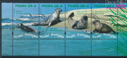 Polen 4433-4436 Viererstreifen (kompl.Ausg.) Gestempelt 2009 Säugetiere Der Ostsee (10432372 - Used Stamps