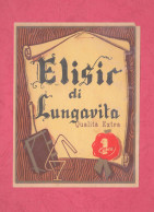 Label New, Elisir Di Lunga Vita, Qualità Extra. Maker  -Gubra. 128 X 98 Mm - Alcohols & Spirits