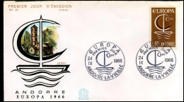 Andorre  - FDC - Europa CEPT 1966 - 1966