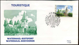 FDC - 2381  St.-Clementiuskerk Watermaal-Bosvoorde  - Stempel :  Bruxelles-Brussel - 1981-1990