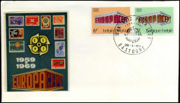 1489/90 - FDC - Europa   - Stempel : Bastogne - 1971-1980