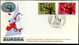 1222/23 - FDC - Europa   - Stempel : La Louvière - 1971-1980