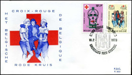 1921/22 - FDC - Het Belgische Rode Kruis   - Stempel : Bruxelles/Brussel - 1971-1980