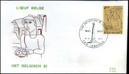 1868 - FDC - Het Belgisch Ei   - Stempel : Jemappes - 1971-1980