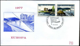 1853/54 - FDC - Europa   - Stempel : Brussel/Bruxelles - 1971-1980