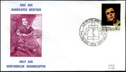 1836 - FDC - Verstandelijk Gehandicapten   - Stempel : Brussel/Bruxelles - 1971-1980