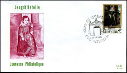 1724 - FDC - Jeugdfilatelie   - Stempel : Wevelgem - 1971-1980