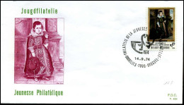 1724 - FDC - Jeugdfilatelie   - Stempel : Bruxelles/Brussel - 1971-1980