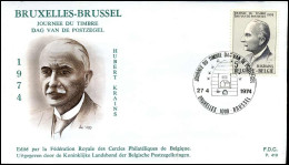 1713 - FDC - Dag Van Deegel   - Stempel : Bruxelles/Brussel - 1971-1980