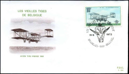 1676 - FDC - Les Vieilles Tiges De Belgique   - Stempel : Bruxelles/Brussel - 1971-1980