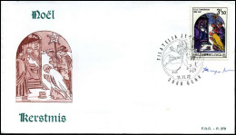 1650 - FDC - Kerstmis   - Stempel : Genk - 1971-1980