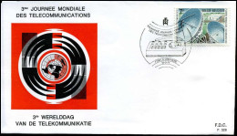 1580 - FDC - Telecommunicaties   - Stempel : La Louvière - 1971-1980