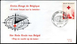 1588 - FDC - Rode Kruis Van België   - Stempel : Bruxelles/Brussel - 1971-1980