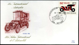 1568 - FDC - 50e Autosalon   - Stempel : Wetteren - 1971-1980