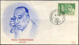 1270 - FDC - Henry Van De Velde   - Stempel : Bruxelles/Brussel - 1961-1970