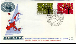 1222/23 - FDC - Europa   - Stempel : Woluwe - 1961-1970