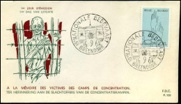 1224 - FDC - Concentratiekampen - Stempel : 2 X Breendonk - 1961-1970