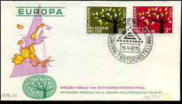 1222/23 - FDC - Europa   - Stempel : Gent - 1961-1970