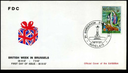 1432 - FDC - British Week In Brussels - Stempel : Auvelais - 1961-1970