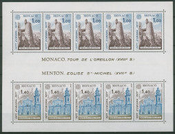 Monaco 1977 Europa CEPT Landschaften Block 11 Postfrisch (C91414) - Blocks & Kleinbögen