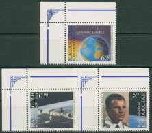 Kasachstan 1996 Tag Der Kosmonautik Jurij Gagarin 115/17 Ecke Postfrisch - Kazakhstan