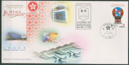 Hongkong 1998 Verkehrsmittel 820 Auf Brief Gestempelt (X99239) - Cartas & Documentos
