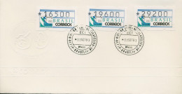 Brasilien 1993 Automatenmarken Satz 16500/19600/29200 ATM 5 S3 FDC (X80264) - Affrancature Meccaniche/Frama