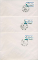 Brasilien 1993 Automatenmarken Satz 9600/11400/17000 ATM 5 FDC (X80267) - Viñetas De Franqueo (Frama)