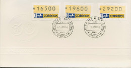 Brasilien 1993 Ersttagsbrief Satz 16500/19600/29200 ATM 4 S3 FDC (X80257) - Viñetas De Franqueo (Frama)