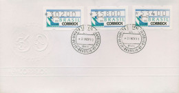 Brasilien 1993 Automatenmarken Satz 30200/35800/53400 ATM 5 S5 FDC (X80266) - Viñetas De Franqueo (Frama)