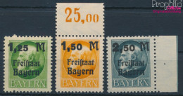 Bayern 174A-176A (kompl.Ausg.) Postfrisch 1919 König Ludwig Mit Aufdruck (10432641 - Otros & Sin Clasificación