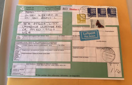 Registered 1994 Denmark Airmail Bulletin - Cartas & Documentos