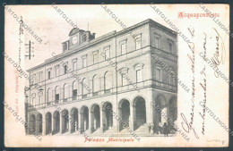 Viterbo Acquapendente Palazzo Municipale STRAPPO Cartolina ZB7181 - Viterbo