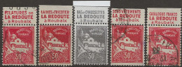 Algérie N°79A (ref.2) 4 Timbres Avec Des Pubs Différents Pour LA REDOUTE - Used Stamps