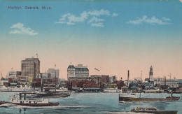 ZAYIX Postcard Great Lakes Ship Harbor Detroit Michigan 1912 Divided Back - Other & Unclassified