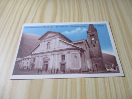 CPA Saint-Etienne-de-Tinée (06).La Grande Place Et L'église - Carte Animée. - Saint-Etienne-de-Tinée