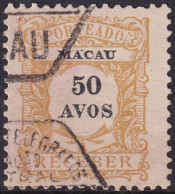 Macao 1904 Sc J10 Mundifil Porteado 10a Postage Due Used - Segnatasse